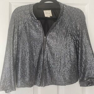 Silence + Noise Sequin jacket